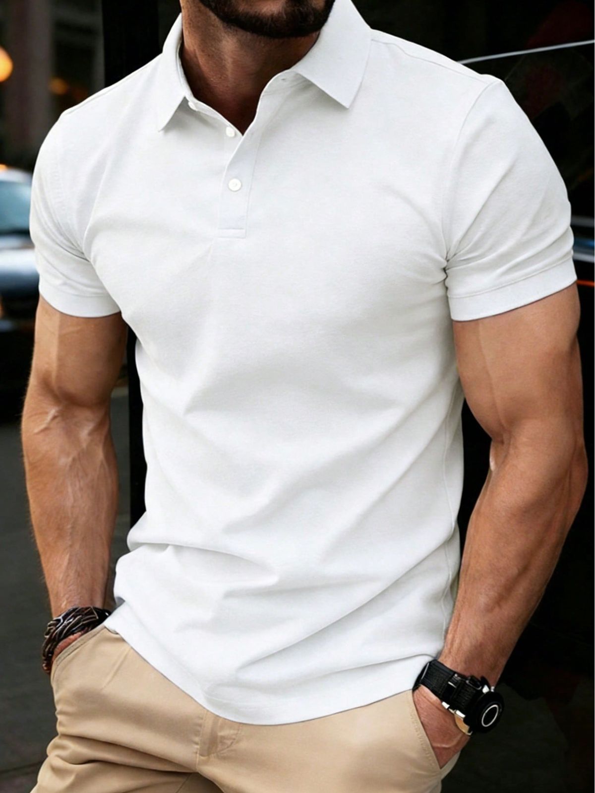 Premium folded polo shirts